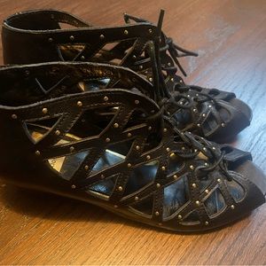 Dolce Vita black wedge shoes in great condition.